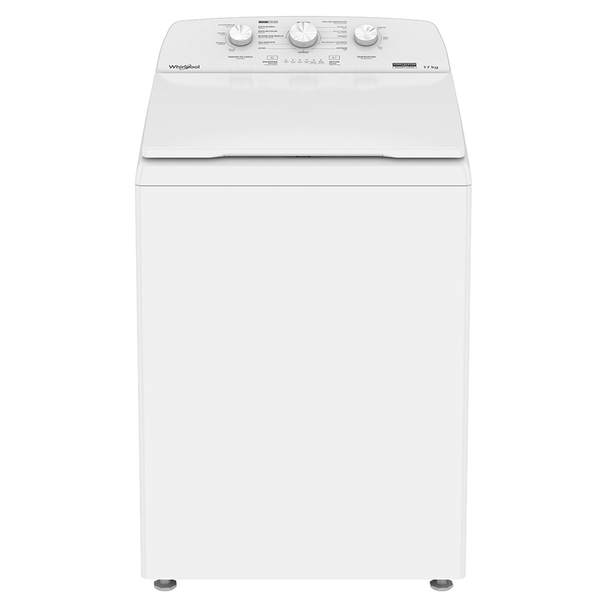 Whirlpool 8MWTW1713MJQ lavadora Carga superior 17 kg 770 RPM Blanco