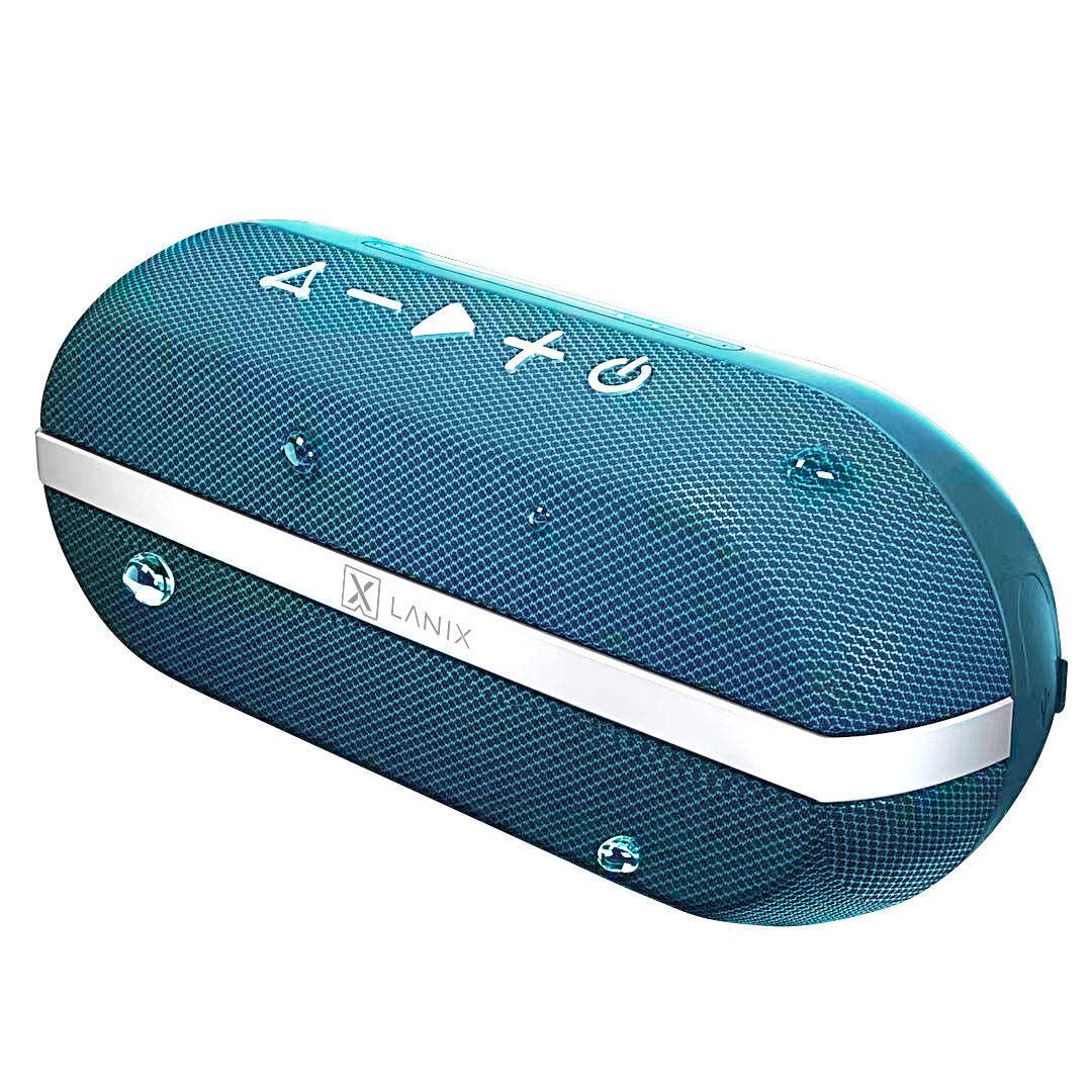 Bocina Lanix LXSP PRT Bluetooth Protección Contra Agua IP67 Color Azul