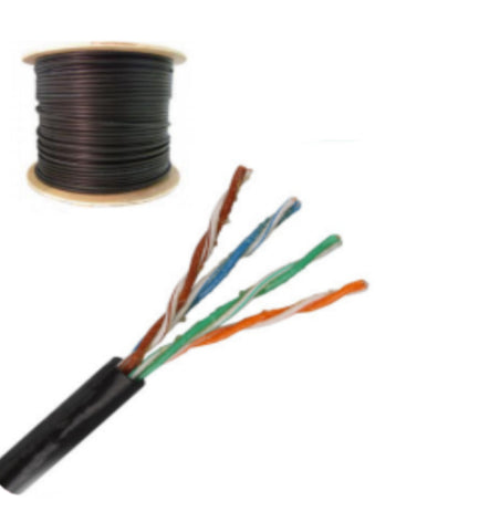 Saxxon OUTPCAT5EGCOPEXT cable de red Negro 305 m Cat5e U/UTP (UTP)