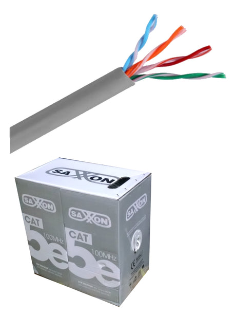 Saxxon OUTP5ECCA100G cable de red Gris 100 m Cat5e U/UTP (UTP)