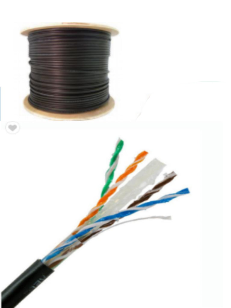 Saxxon OUTPCAT6GCOPEXT cable de red Negro 305 m Cat6 U/UTP (UTP)