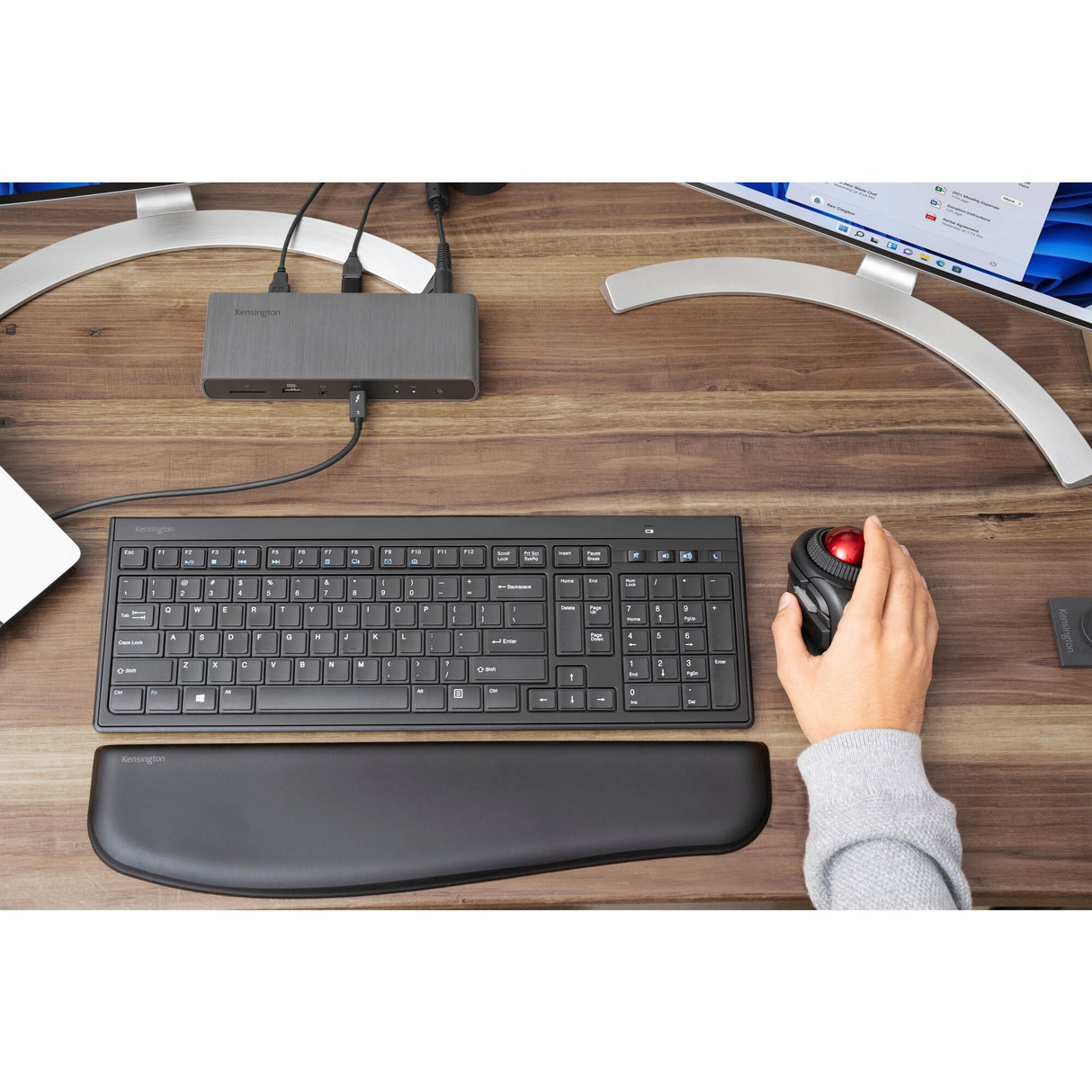 Kensington Reposamuñecas ErgoSoft para teclados finos Accesorio Ergonómico Negro