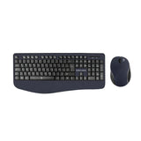 Perfect Choice PC-201236 teclado Ratón incluido Oficina RF inalámbrico Español Negro, Tamaño completo (100%), Interrupto