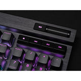 Corsair K70 RGB PRO teclado Juego USB QWERTY Inglés Negro, Alámbrico, Interruptor mecánico, LED RGB