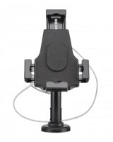 Manhattan Soporte de sobremesa para iPad y tablet, bloqueable, montable en pared, antirrobo, para tablets de 7,9" a 10,5", rotación 360°, inclinación ±70°, giro 330°, negro soportes Soporte pasivo Tablet/UMPC Escritorio Plástico, Acero
