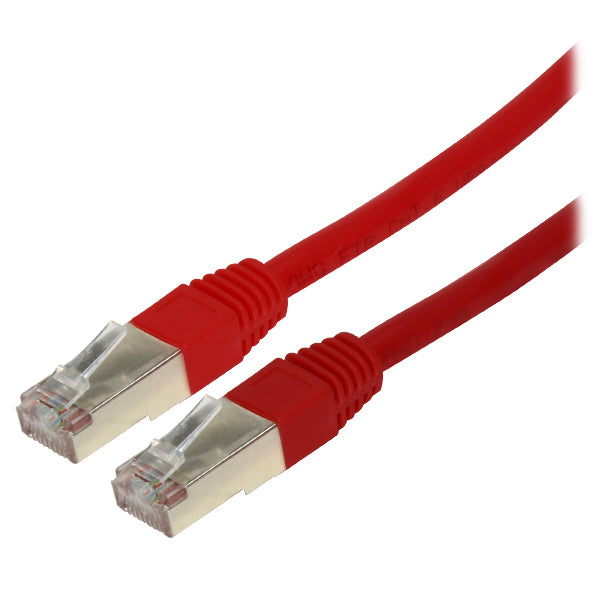 CABLE PONCHADO XCASE  FTP CAT6 1.8M ROJO