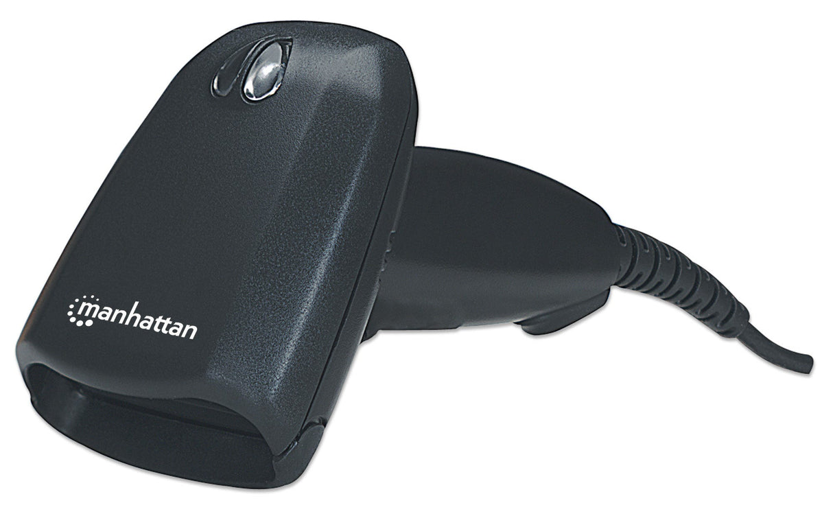 Manhattan Escáner CCD de contacto de largo alcance, de mano, USB, profundidad de lectura 500 mm, cable 1,5 m, luz ambiental máx. 10.000 lux, negro, garantía 3 años lectores de código barras 1D CCD No compatible 50 mm