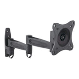 Manhattan Soporte para monitor, de pared, movimiento articulado, pantalla plana de 13" a 27" máximo 15 kg Monitor Negro