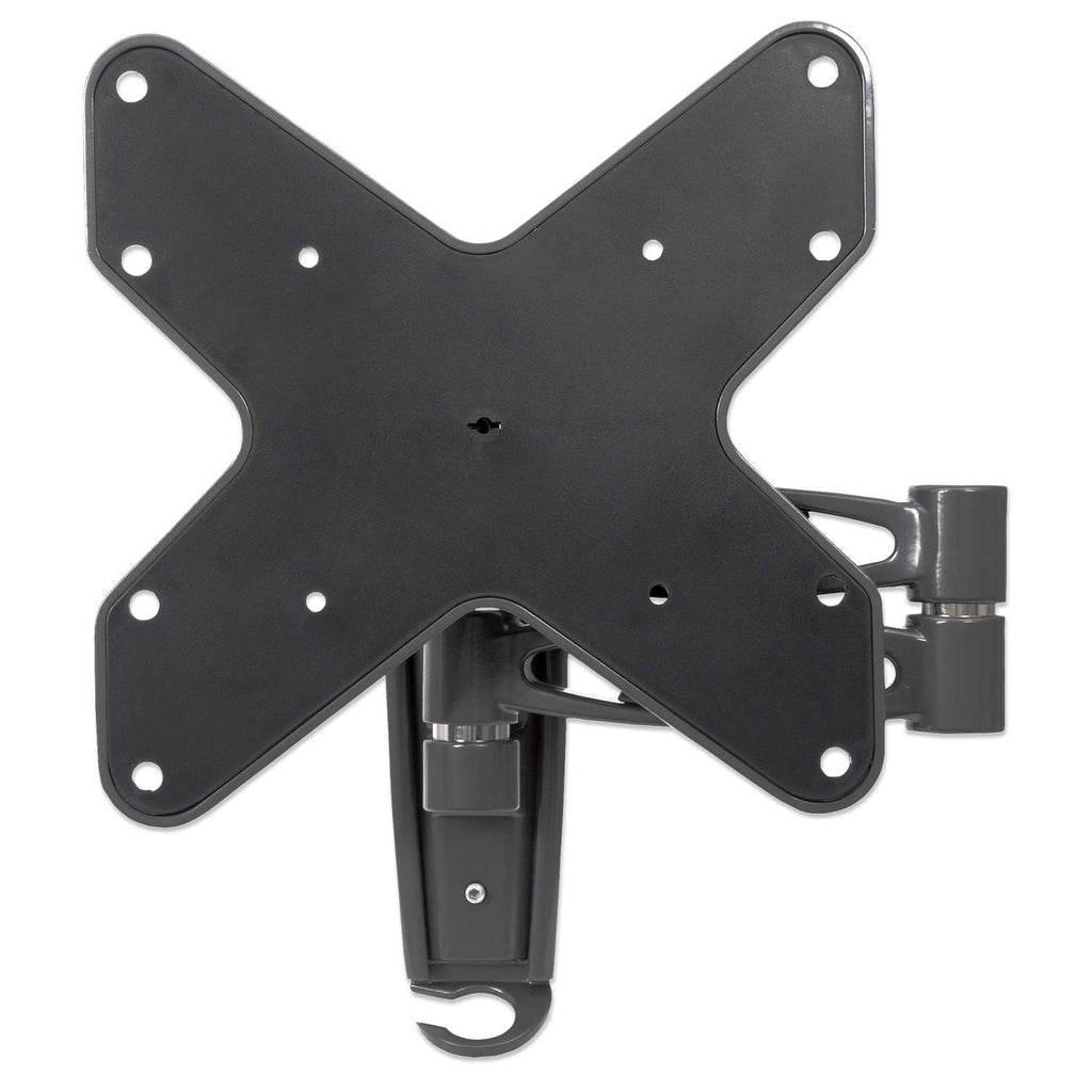 Manhattan Soporte para TV, de pared, movimiento articulado, pantallas planas de 23" a 43" de máximo 20 kg Monitor Plata