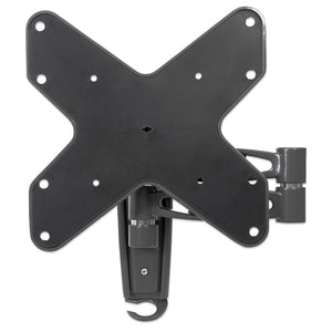 Manhattan Soporte para TV, de pared, movimiento articulado, pantallas planas de 23" a 43" de máximo 20 kg Monitor Plata