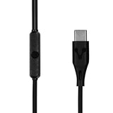 Vorago EP-306 Auriculares Alámbrico Intra auditivo Llamadas/Música USB Tipo C Negro, 20 - 20000 Hz