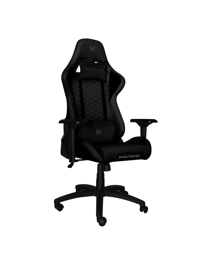 Balam Rush BR-932837 silla para videojuegos Silla de juegos para PC asiento acolchado Negro, 150 kg, respaldo acolchado,