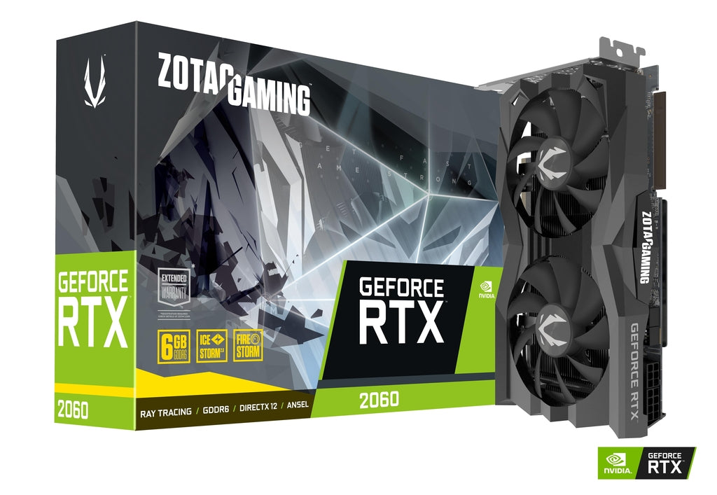 Zotac ZT-T20600R-10M tarjeta gráfica NVIDIA GeForce RTX 2060 6 GB GDDR6, 192 Bit, 3840 x 2160 Pixeles, PCI Express 3.0
