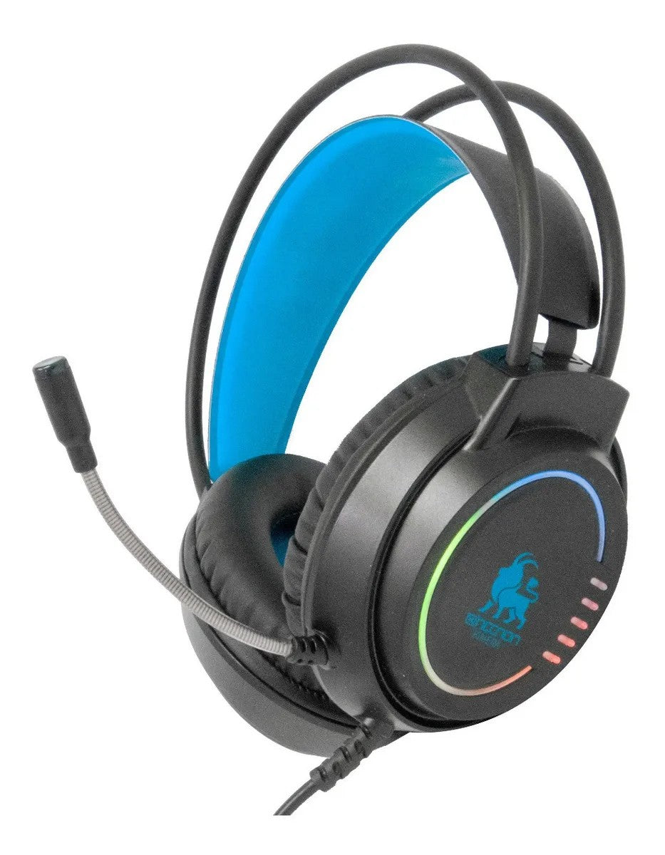 Necnon NBHG-KIMERA Auriculares Alámbrico De mano Juego USB tipo A Negro, Azul, 20 - 20000 Hz, 265 g