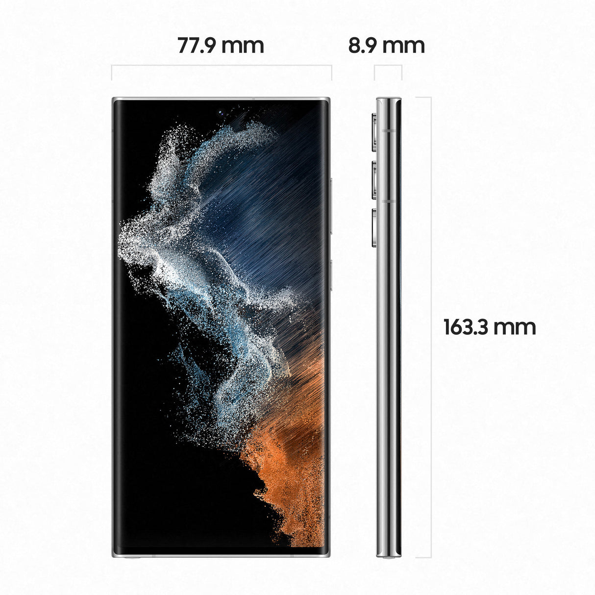 Samsung Galaxy SM-S908B teléfonos inteligentes 17,3 cm (6.8") Pantalla curva Dynamic AMOLED 2X OLED