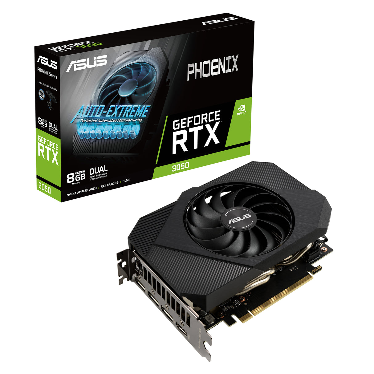 ASUS Phoenix PH-RTX3050-8G tarjetas gráficas Si 2560 NVIDIA GeForce RTX 3050
