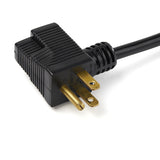 StarTech.com PAC1023 Cables de transmisión Negro Macho 125 V