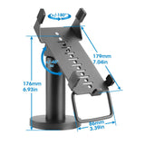 Manhattan Soporte para Terminal de Punto de Venta VeriFone® VX 520 (para terminal de tarjeta de crédito) soportes Soporte activo para teléfono móvil Terminal Interior Aluminio, Plástico, Acero