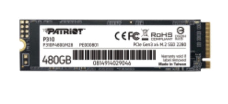 Patriot Memory P310 480 GB M.2 PCI Express 3.0 NVMe, 1700 MB/s, P310P480GM28