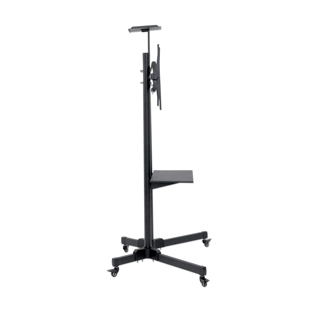 Manhattan Soporte de carrito multimedia económico muebles y soportes para dispositivos multimedia Negro Carro multimedia 55 kg 5 kg