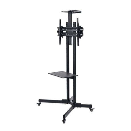 Manhattan Soporte de carrito multimedia económico muebles y soportes para dispositivos multimedia Negro Carro multimedia 55 kg 5 kg