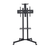 Manhattan Soporte de carrito multimedia económico muebles y soportes para dispositivos multimedia Negro Carro multimedia 55 kg 5 kg
