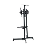 Manhattan Soporte de carrito multimedia económico muebles y soportes para dispositivos multimedia Negro Carro multimedia 55 kg 5 kg