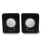 TechZone TZ20SPK-BLK altavoz Negro Alámbrico 6 W, 200 - 20000 Hz, TZBOC3.5