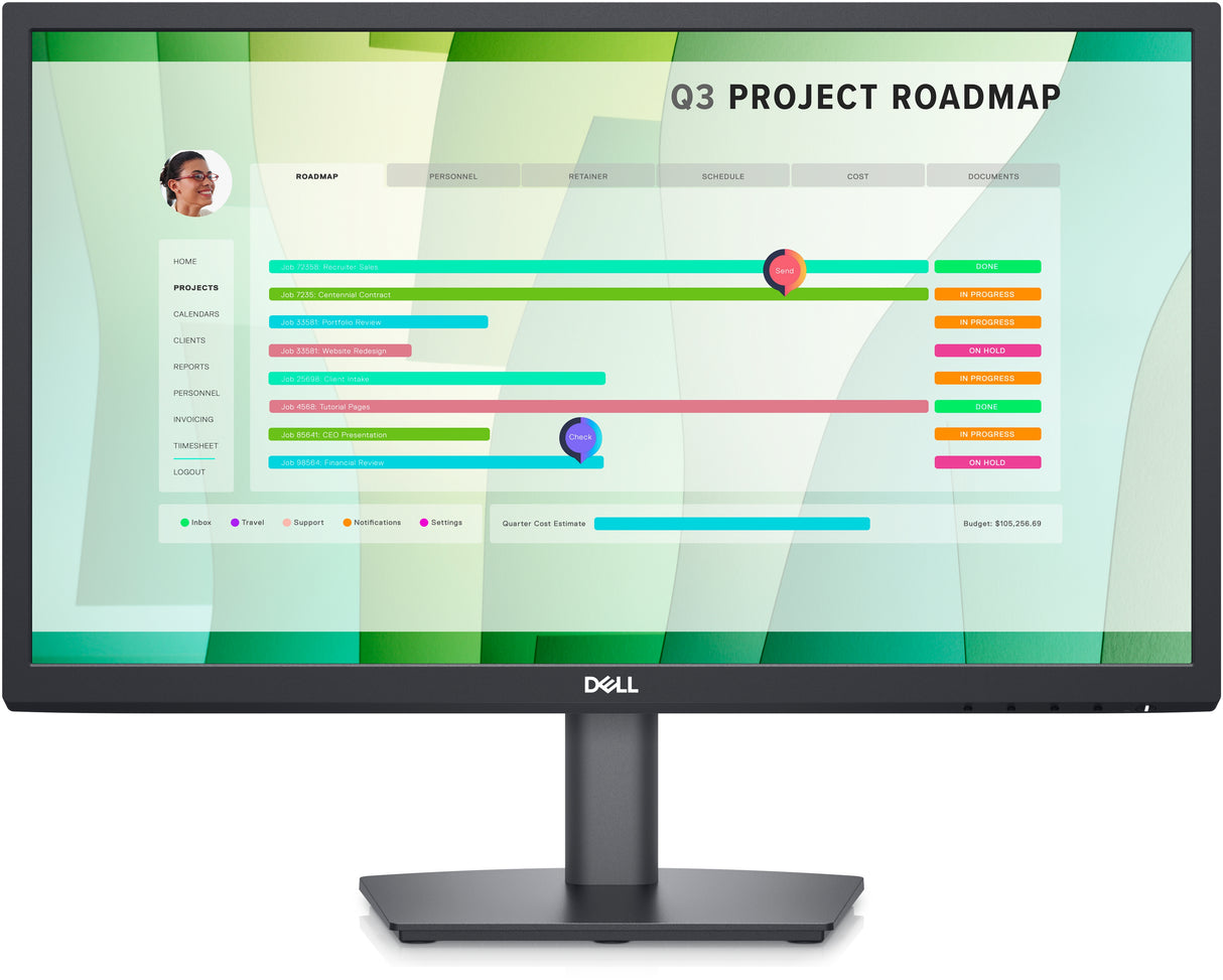 DELL E Series Monitor Dell 22 – E2223HN Monitor 54,5 cm (21.45") 1920 x 1080 Pixeles Full HD LED Negro