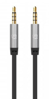 Manhattan Cable Auxiliar de Audio Estéreo Cable 1 m 3,5mm Macho 3,5mm