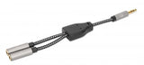 Manhattan Adaptador de Auriculares en “Y” de un Plug a 2 salidas 3.5 mm Cable 0,15 m 3,5mm Macho 2 x 3.5mm
