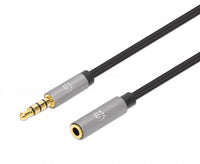Manhattan Extensión de Cable Auxiliar de Audio Estéreo Cable 1 m 3,5mm Macho 3,5mm