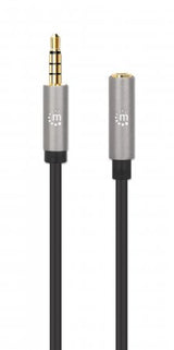 Manhattan Extensión de Cable Auxiliar de Audio Estéreo Cable 1 m 3,5mm Macho 3,5mm