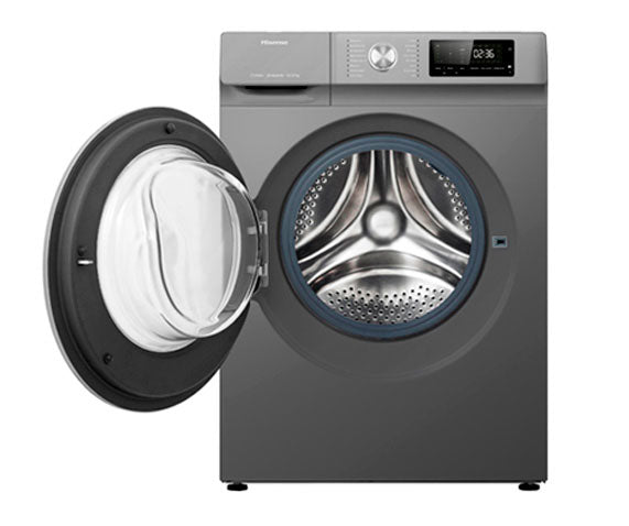 Hisense WDQY1514 lavadoras Independiente Carga frontal Gris Si
