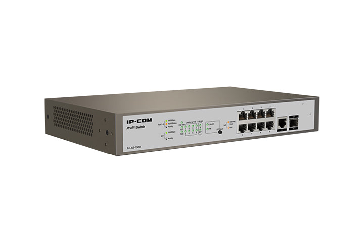 IP-COM Networks Pro-S8-150W Gestionado L2/L3 Gigabit Ethernet (10/100/1000) Energía sobre Ethernet (PoE) 1U Gris