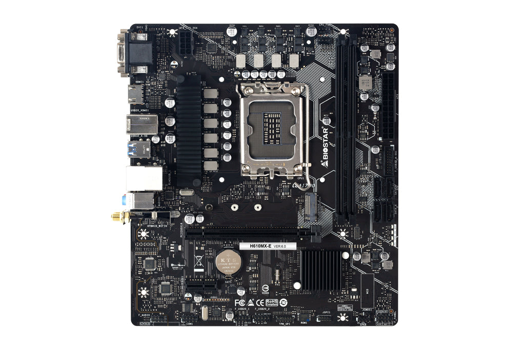 Biostar H610MX-E placa base Intel H610 LGA 1700 micro ATX