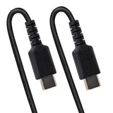 StarTech.com Cable de 50cm de Carga USB C a USB C, Cable USB Tipo C Rizado de Carga Rápida y Servicio Pesado, Cable USB 