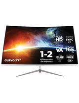 Balam Rush MTX27C monitor de computadora 68.6 cm (27") 1920 x 1080 Pixeles Full HD Blanco