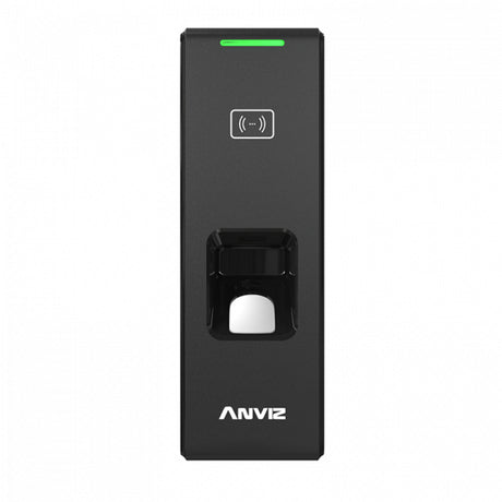 Anviz C2 Slim Lector de control de acceso básico Negro, Lector de huella digital, Wifi, Lector de chip/tarjeta de acceso