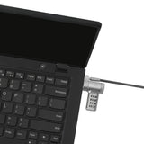 Targus ASP96RGLX Cable Plata Monitor, Portátil, PC Cerradura con combinación 10000
