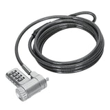Targus ASP96RGLX Cable Plata Monitor, Portátil, PC Cerradura con combinación 10000