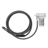 Targus ASP96RGLX Cable Plata Monitor, Portátil, PC Cerradura con combinación 10000