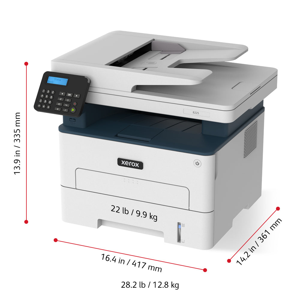 Xerox B225/DNI impresora multifunción Laser A4 600 x 600 DPI 36 ppm Wifi