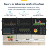 StarTech.com 6-MONITOR-ARM-A Soportes para monitores 6 32 kg Si