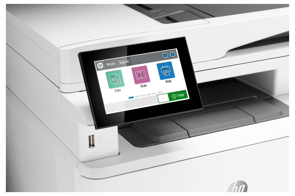 HP LaserJet Enterprise M430f Multifunction Blanco y negro Impresora, Ethernet solamente; Copiadora, escáner