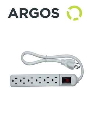 MARCAS VARIAS Barra Multicontactos 9700250, 6 Tomas, 110-125V AC, 1875W