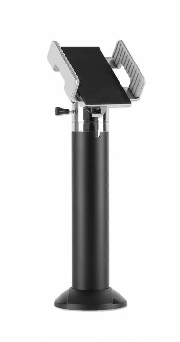 Manhattan Soporte Universal para Terminal Punto de Venta ( para terminal de tarjeta de crédito) soportes Soporte activo para teléfono móvil Terminal Escritorio Aluminio, Plástico, Acero