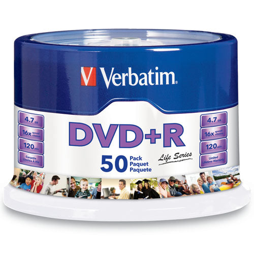 97174 - Verbatim DVD+R Life dvds en blanco 1,7 GB DVD+R 50 pieza(s) 120 min