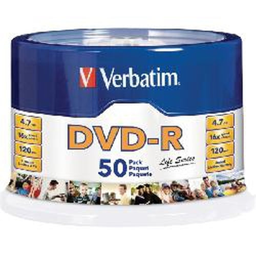 97176 - Verbatim DVD-R, 16x, 4.70GB, 50 pcs dvds en blanco 4,7 GB DVD-R 120 mm 50 pieza(s)
