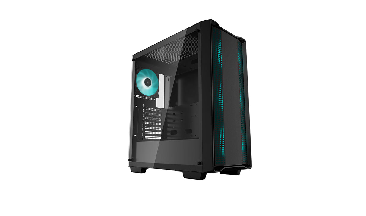 DeepCool CC560 carcasas ordenador ABS, SPCC, Vidrio templado Midi Tower PC Negro